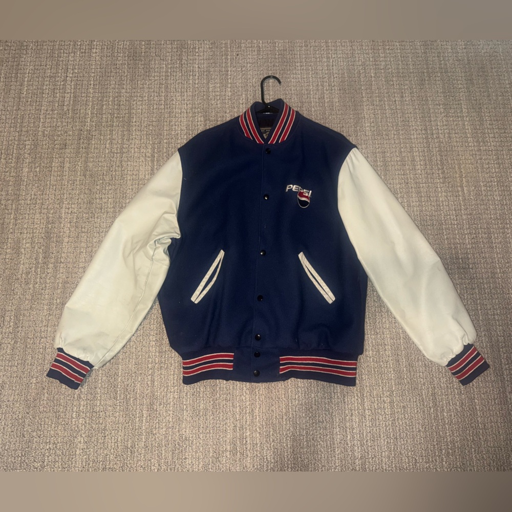 Vintage leather-man Pepsi jacket